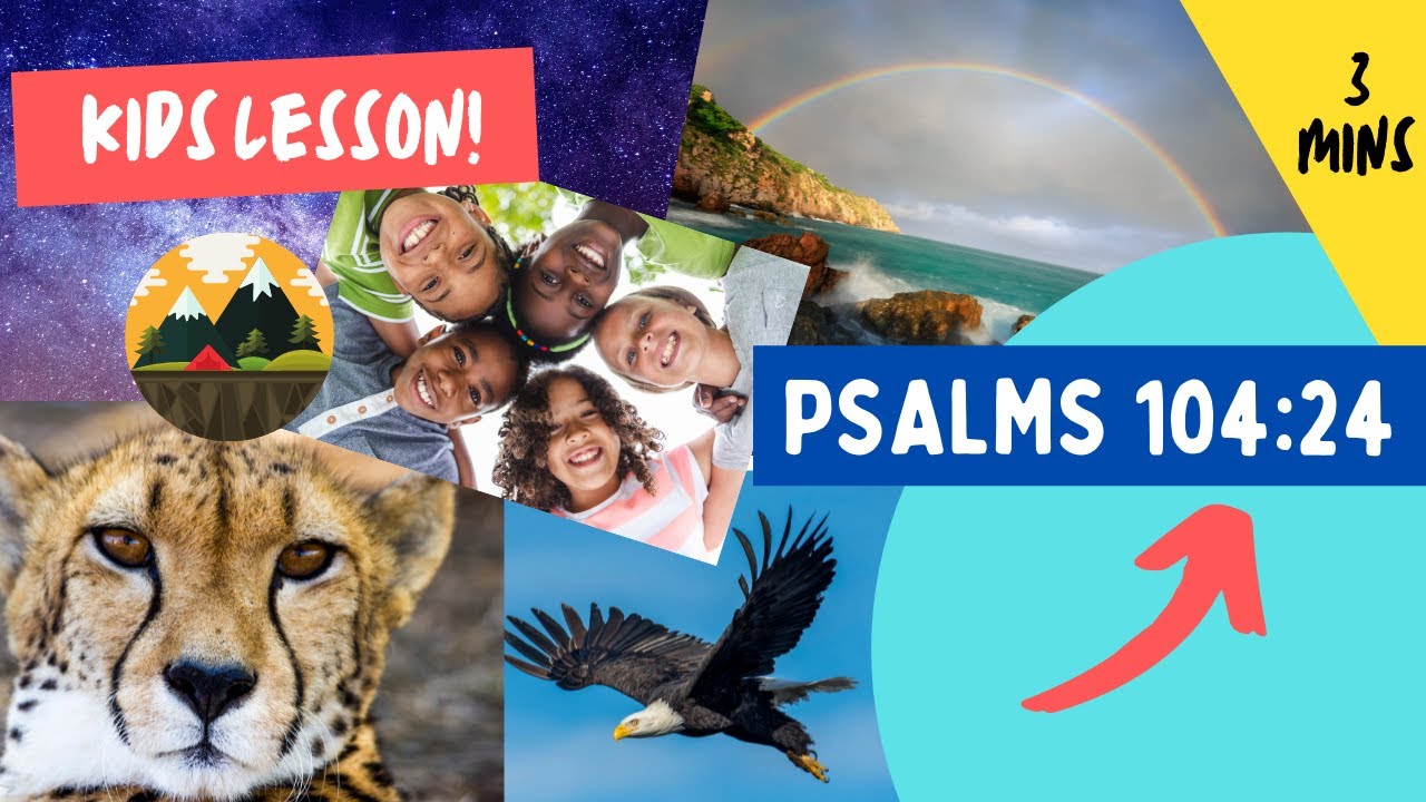 Kids Bible Devotional - Psalms 104:24 | God is an artist!