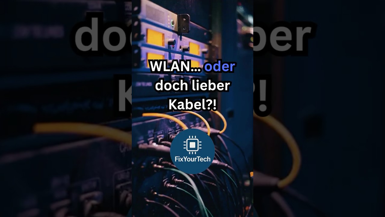 WLAN vs. LAN: Was ist wirklich besser? Geschwindigkeit, Stabilit&auml;t & Alltagstest! #wlan #shorts