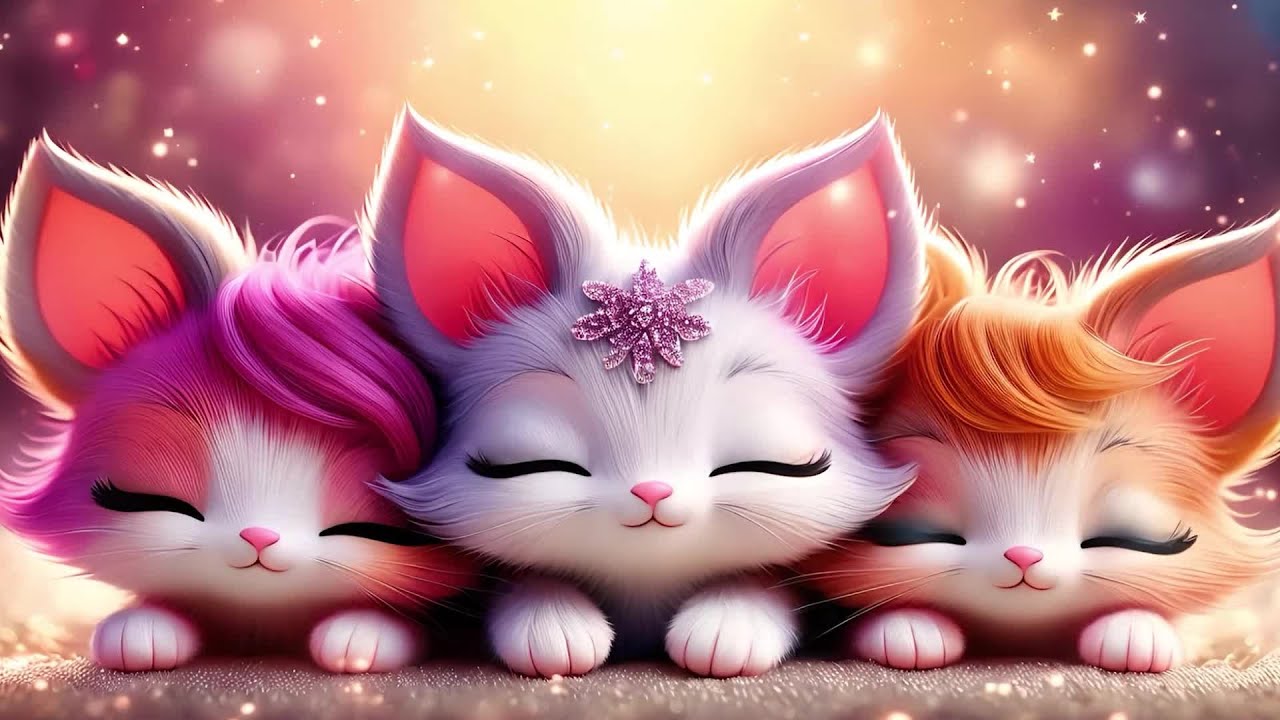 Sleepy Cats 🎵 Lullaby for Babies to Sleep Instantly and Peacefully
