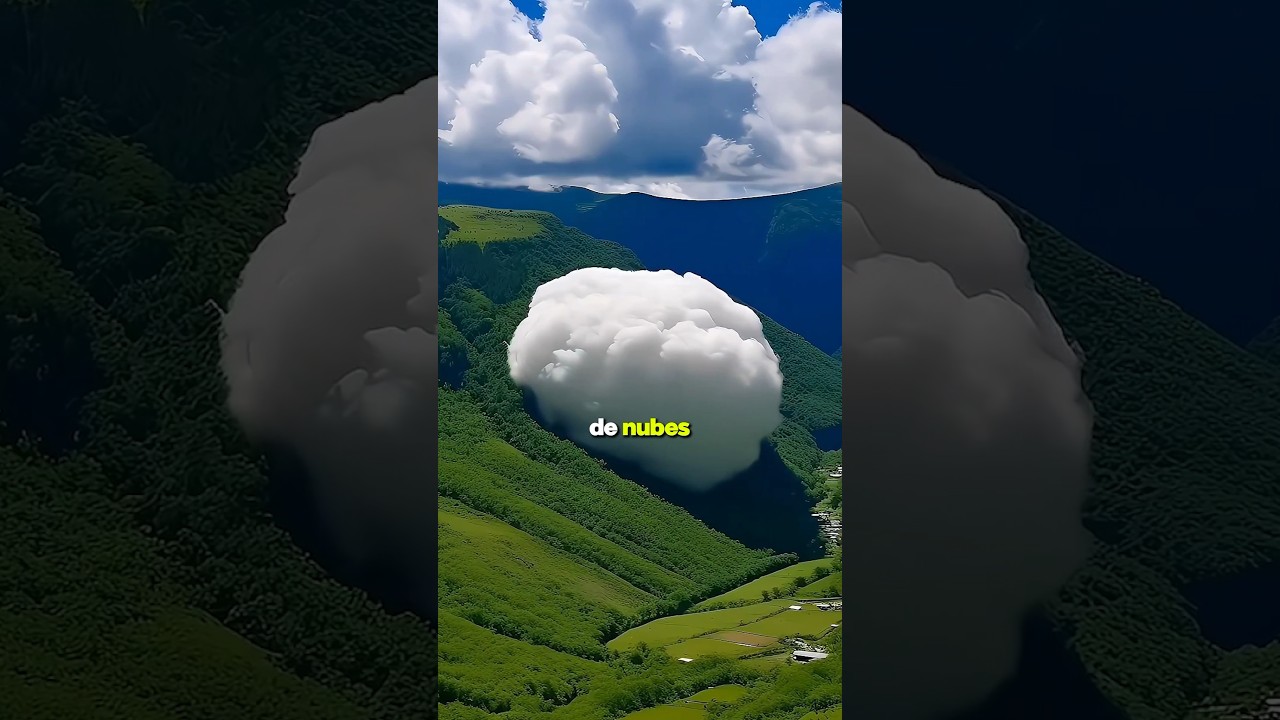 Incre&iacute;ble Nube baja a una Monta&ntilde;a