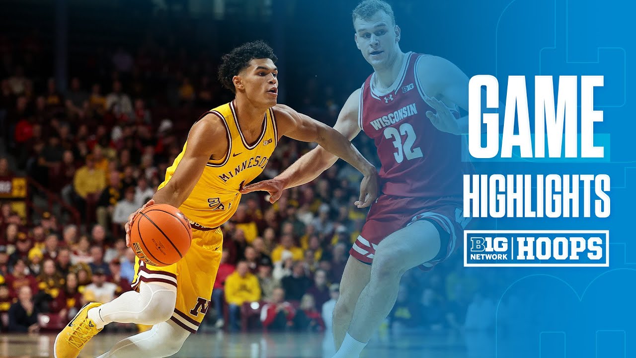 Wisconsin at Minnesota | HIGHLIGHTS | Big Ten Basketball | 01/13/2026