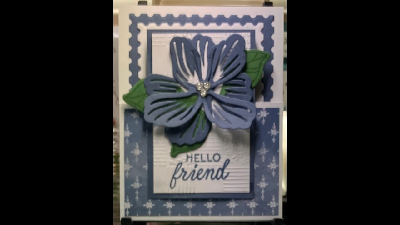 Simply Beautiful Double Fun Fold Card with the Product of the Month-Painted Illusions! 6 cards