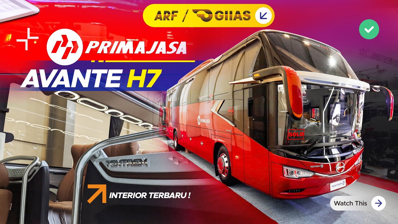 Bus PRIMAJASA Ikut Pameran GIIAS 2024 ? Tampil Keren Dengan Body AVANTE H7 Terbaru