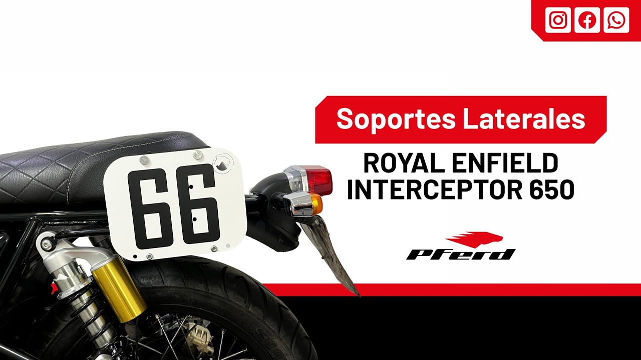 INSTALACION SOPORTES LATERALES PARA BOLSOS / ALFORJAS ROYAL ENFIELD INTERCEPTOR  LABERINTO® - PFERD®