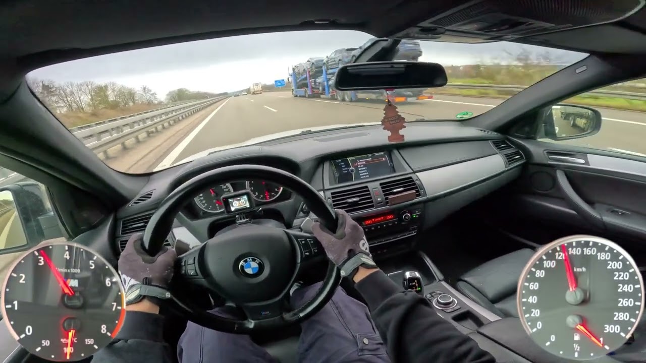 BMW X6 M E71 |555 HP| Autobahn Acceleration