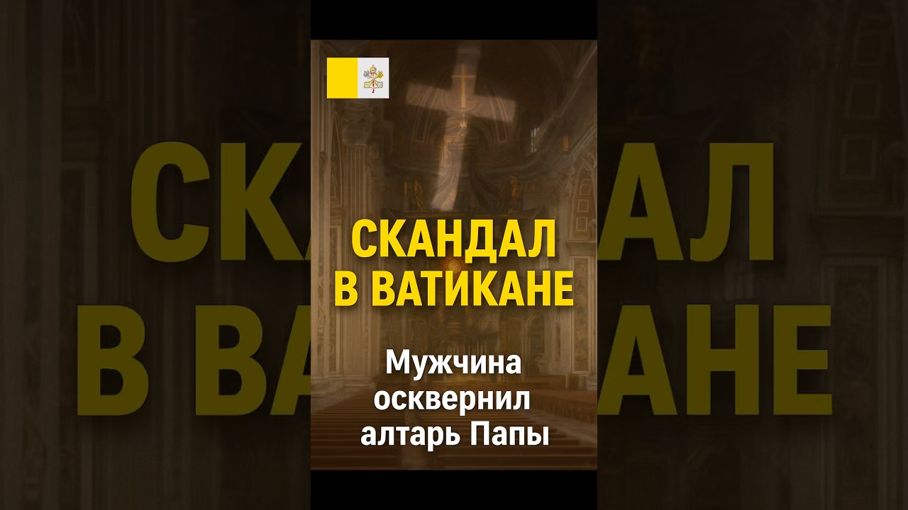 Скандал в Ватикане &mdash; мужчина осквернил алтарь Папы!