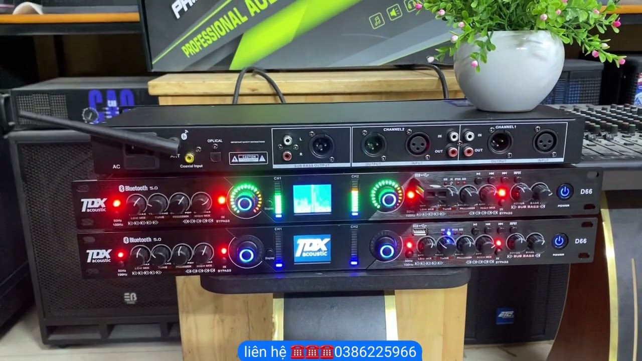Xả Nâng tiếng TDX D66 bản mới nhất nghe nhạc hay chỉnh âm thanh chuyên nghiệp