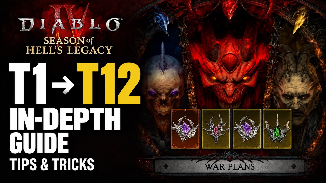Как быстро дойти с T1 до T12 | Подробный гайд по эндгейму &mdash; Diablo 4 Сезон 15
