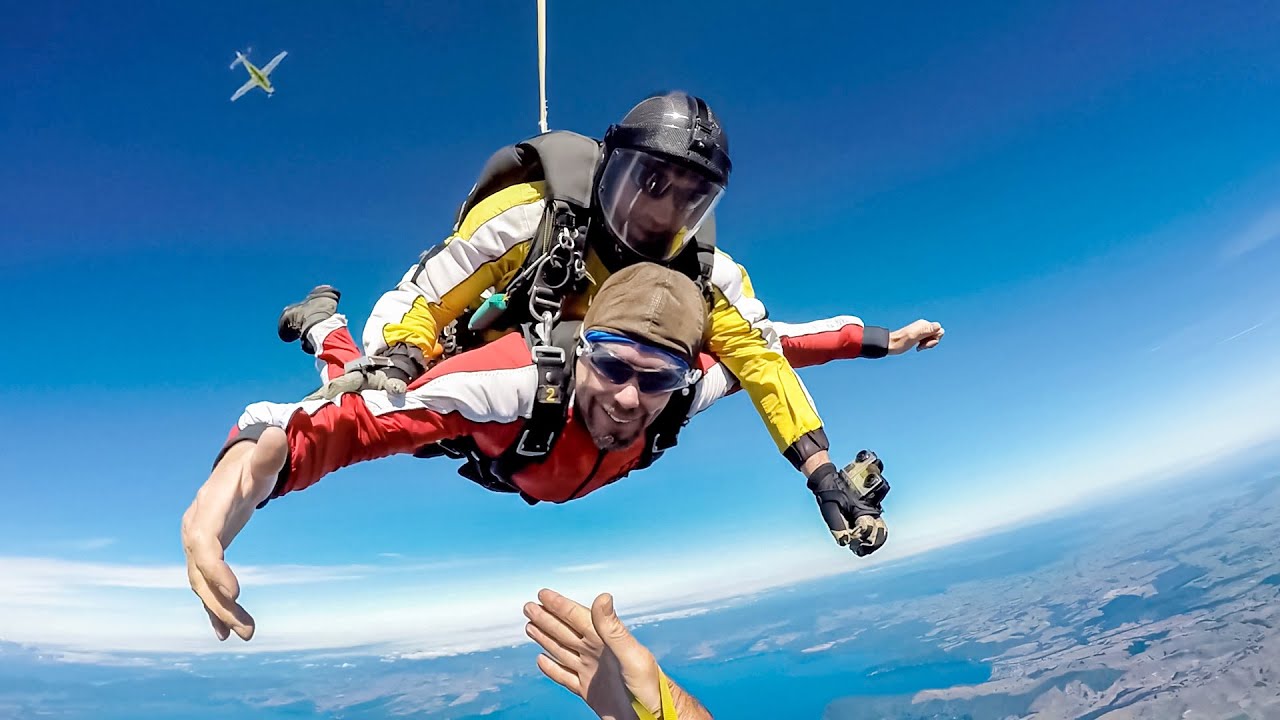 New Zealand, Skydive, 15,000 ft. over Lake Taupo