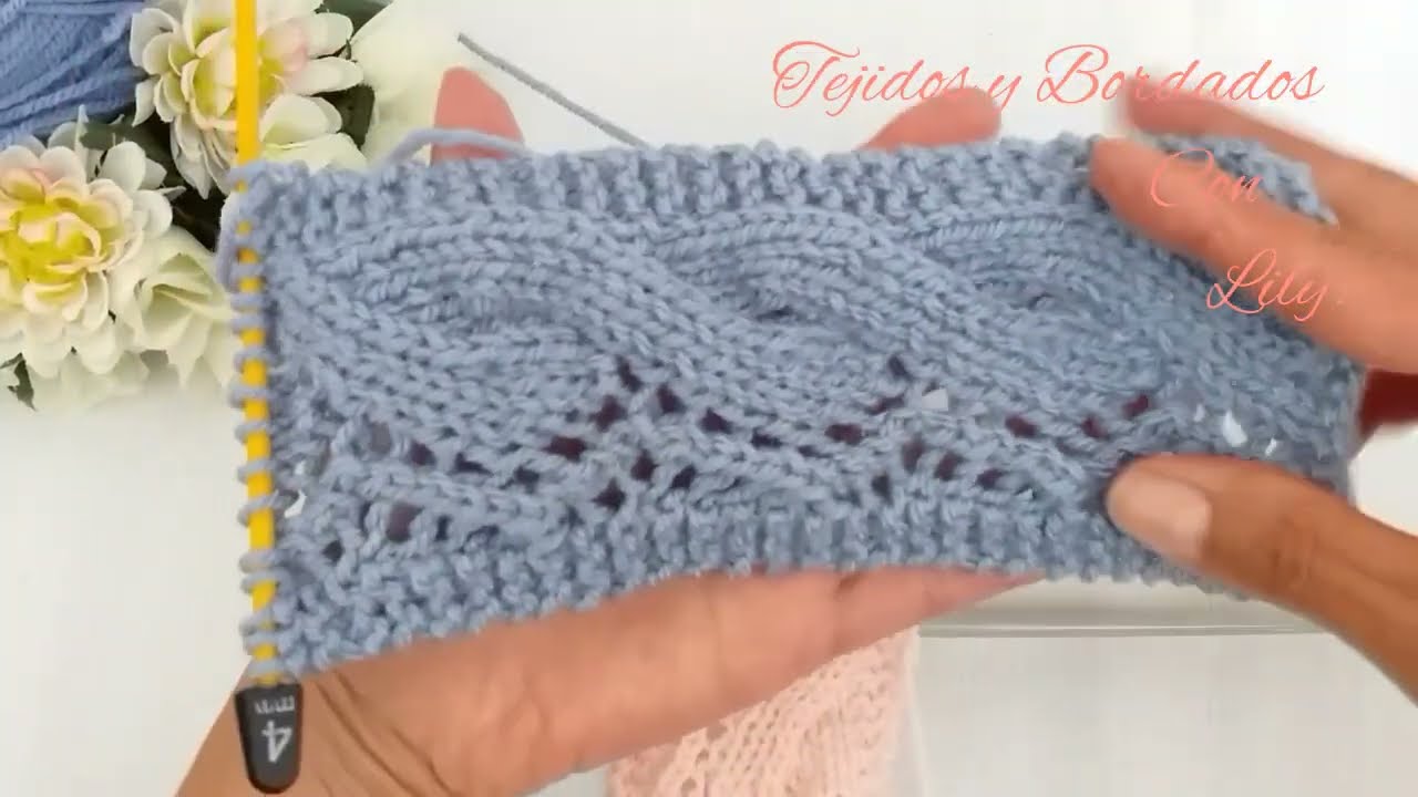 Borde o Puntilla  que simula una trenza./Tejidos y Bordados con Lily. 🌷🧶🧶🧶🧶