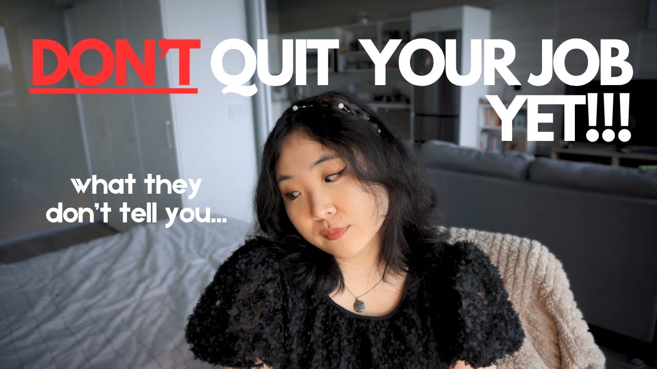 DON'T QUIT YOUR JOB to chase your dreams...