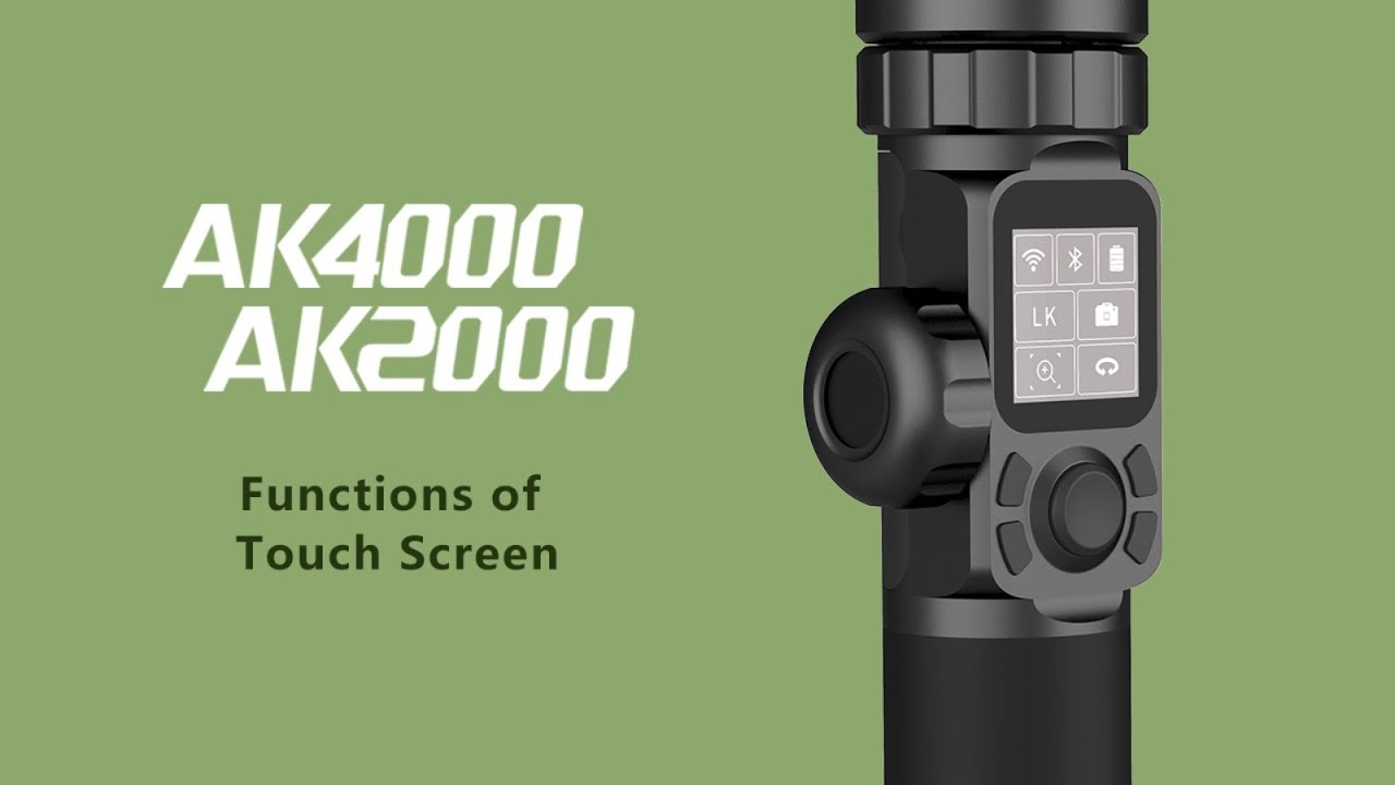 Functions of touch screen | AK Series | FeiyuTech Tutorial