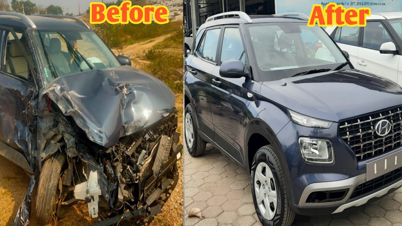 #Venue#Hyundai#Process             Venue Body Denting & Painting Repair Process