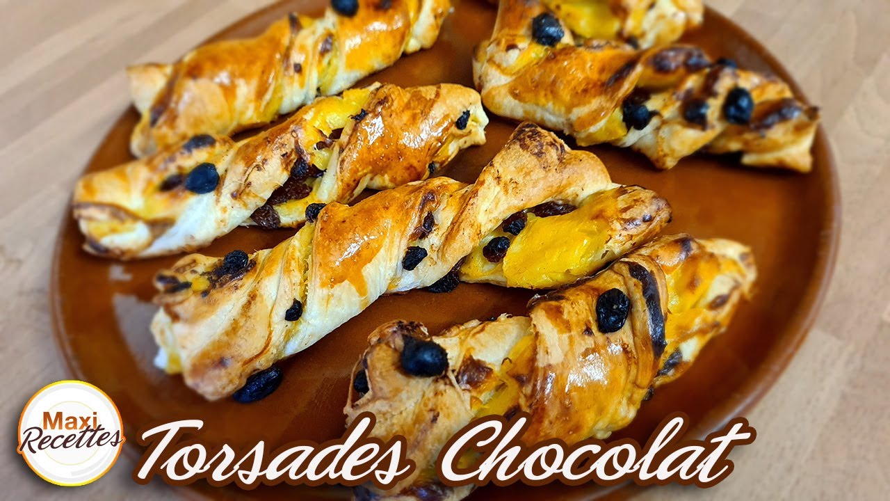Torsades au Chocolat et à la Crème Pâtissière - Recette Facile