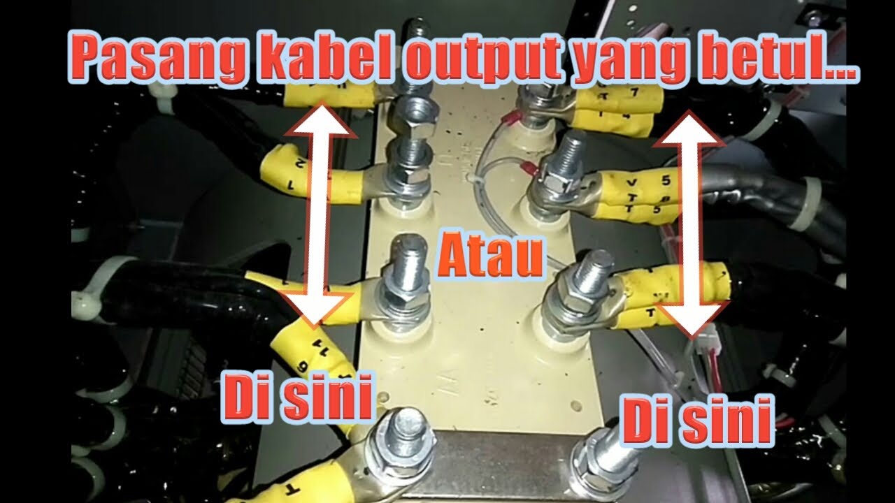 Cara pasang/instalation kabel output generator stamford 400 KVA 3 phase