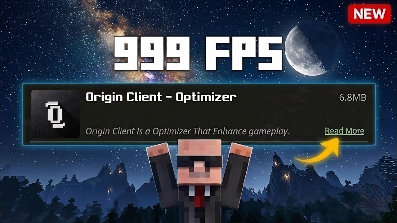ORIGIN CLIENT FOR MCPE 1.26 | BEST FPS BOOST & NO LAG PACK