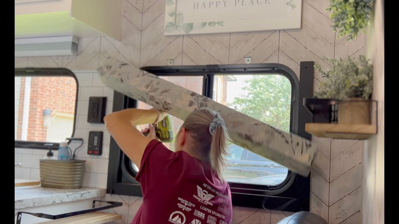 RV Life Renovations & Upgrades | Remove Valence, Install of Ikea Rolling Window Shades