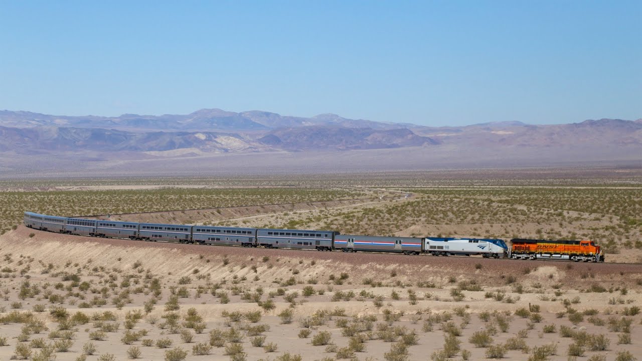 BNSF Needles Sub- Amtrak, 70MPH, Military and Grain, SD70ACe and More!