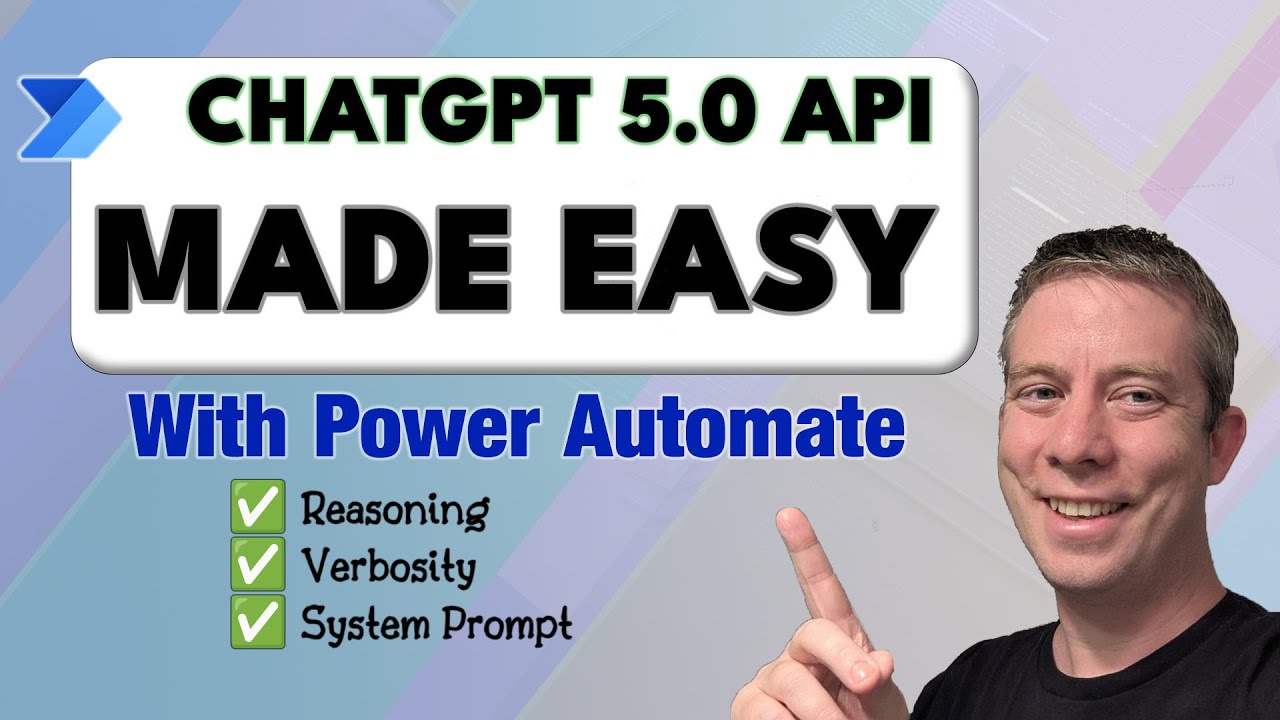 API ChatGPT 5.0 с Power Automate — простое руководство (премиум)