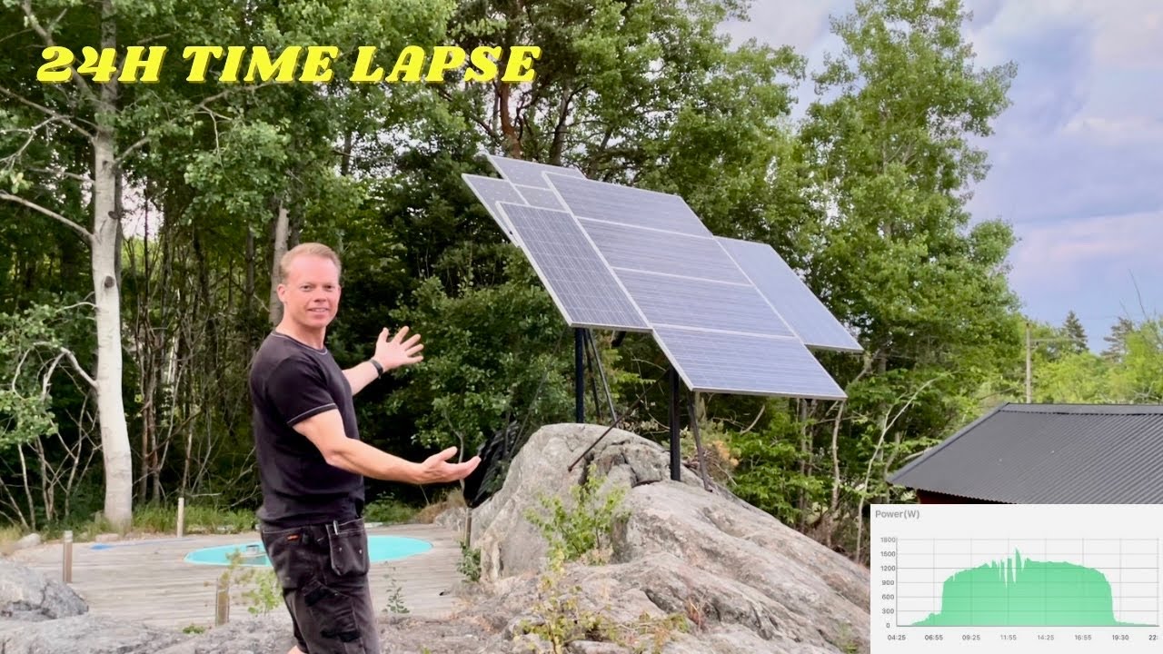 Time Lapse Of My Diy Budget Solar Tracker System,