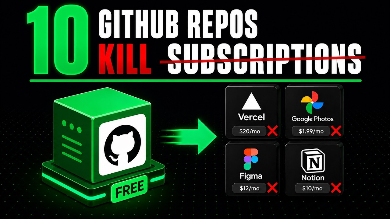 10 Github Repos That Will Kill Your Monthly Subscriptions