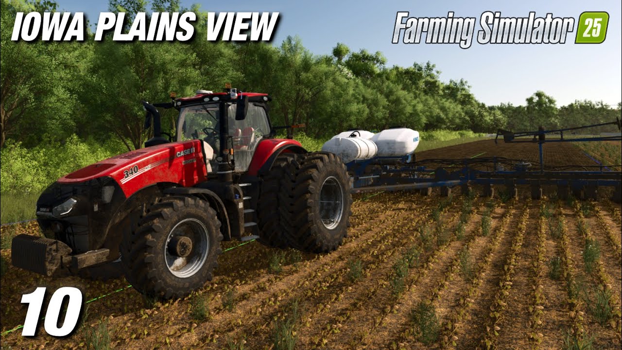 Опрыскивание сои и посадка кукурузы! | Iowa Plains View | Farming Simulator 25 - Эпизод 10