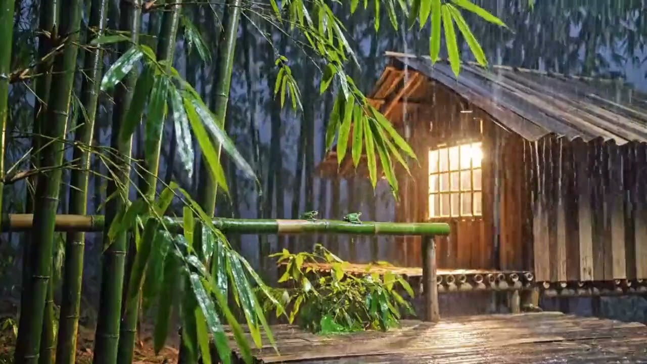 Night Rain Sounds | Heavy Rain ASMR for Calm Mind and Anxiety Relief
