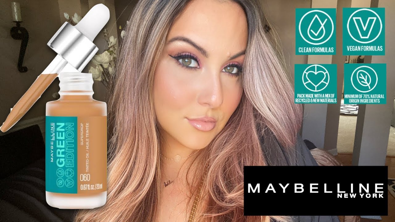 *NEW* Maybelline Green Edition Superdrop Tinted Oil Makeup... HONEST AF