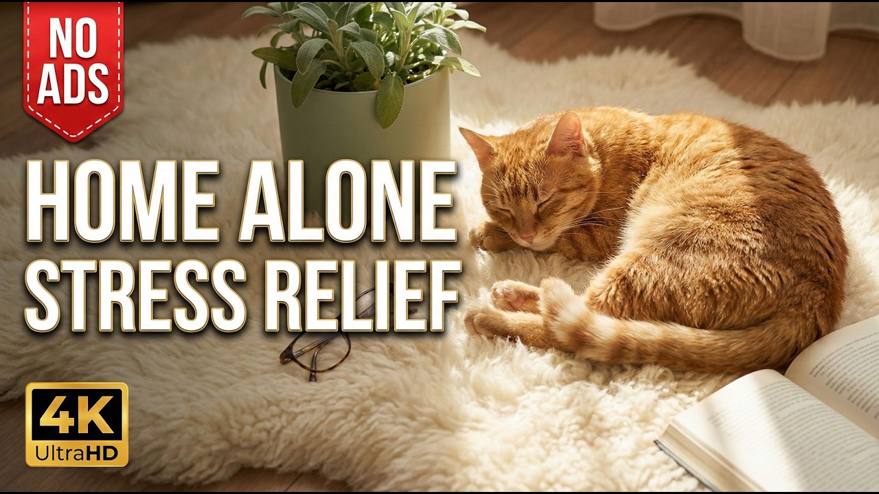 Relaxing Music for Cats 🐱💤 Cozy and Calm Melody Help Home Alone Cat Stress Relief 🌿