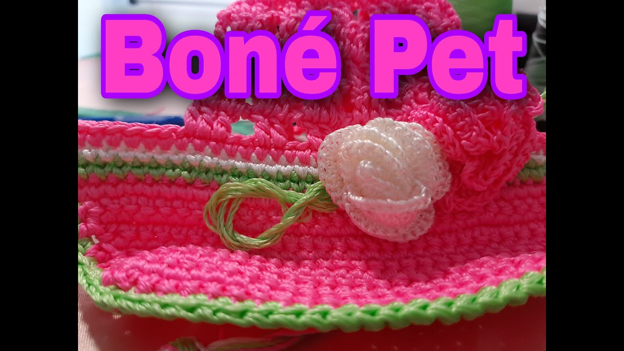 Boné #pet em #Crochê/ Crochet Pet Cap 🧢🐶👒🐶🧢