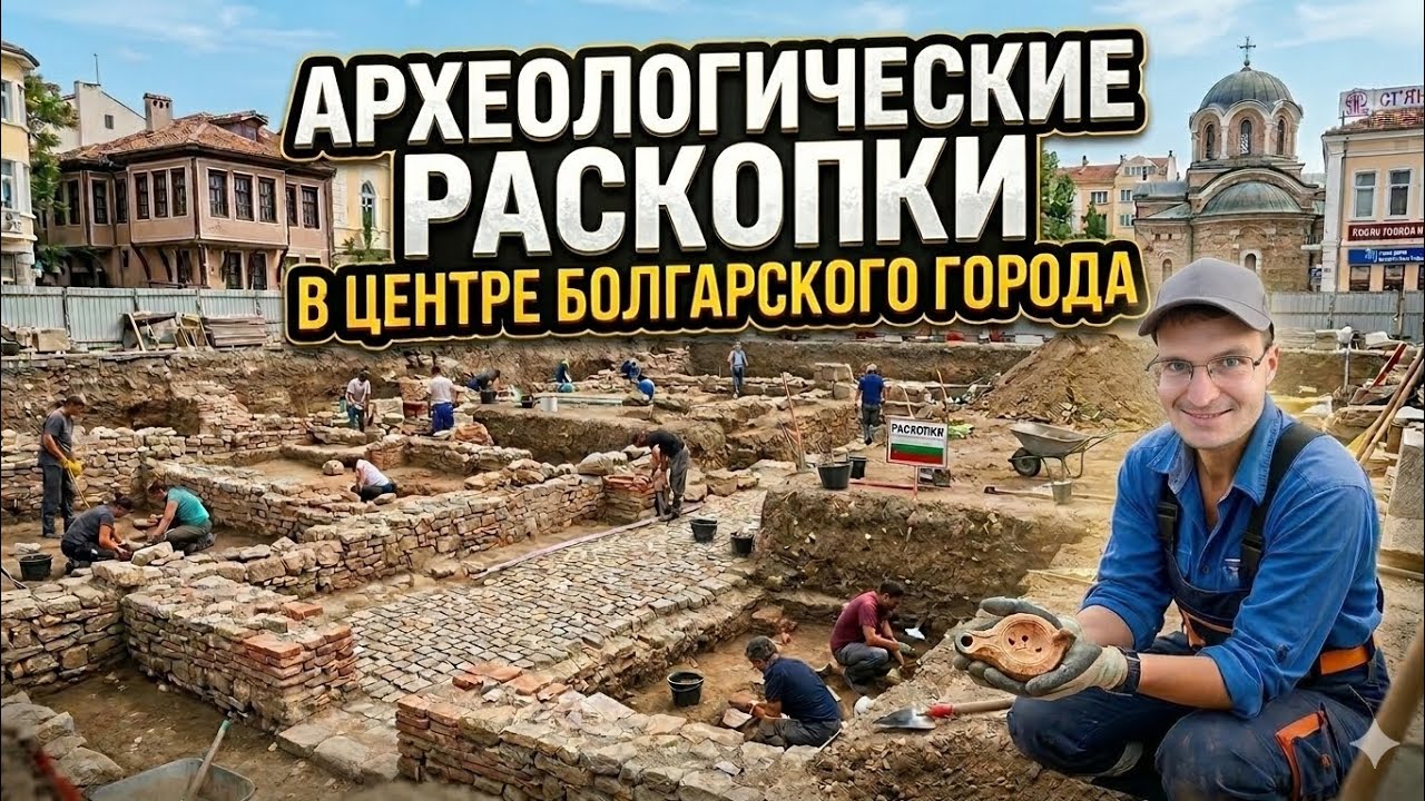 Находим историю под ногами - археологические раскопки в городе Несебр (Болгария).