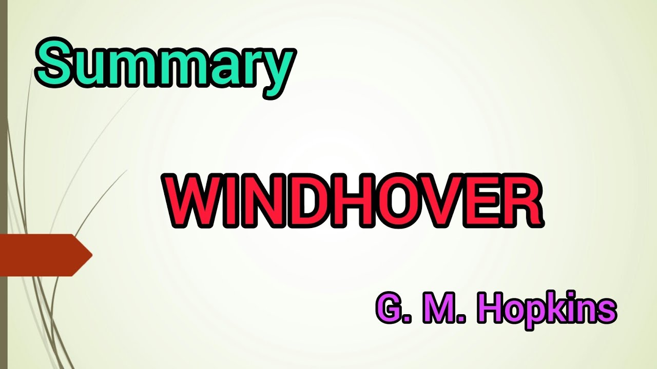 Windhover poem malayalam explanation |G. M. Hopkins's poem summary