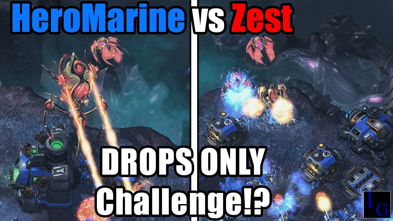 Zest Can't Stop The DROPS! (vs HeroMarine) | StarCraft 2 SC2 Professional Game Pro PvT TvP Match