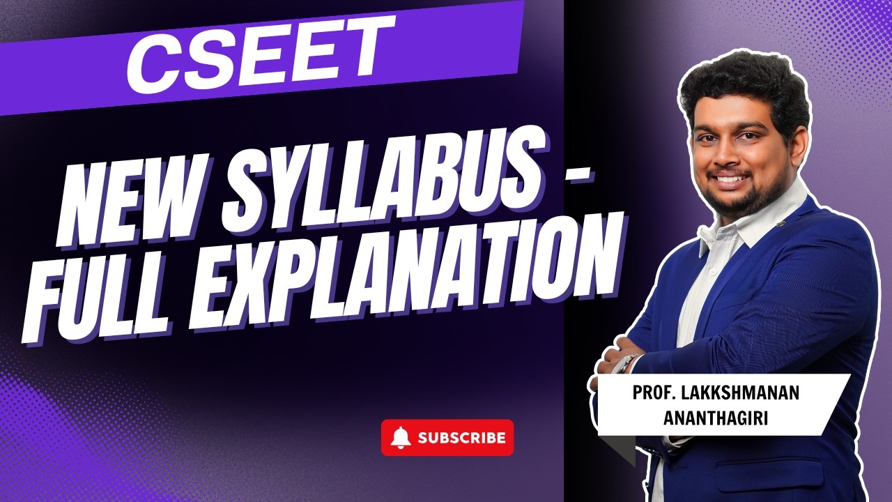 CSEET New Syllabus 2026 Explained in 1 Video | Complete Beginner Guide