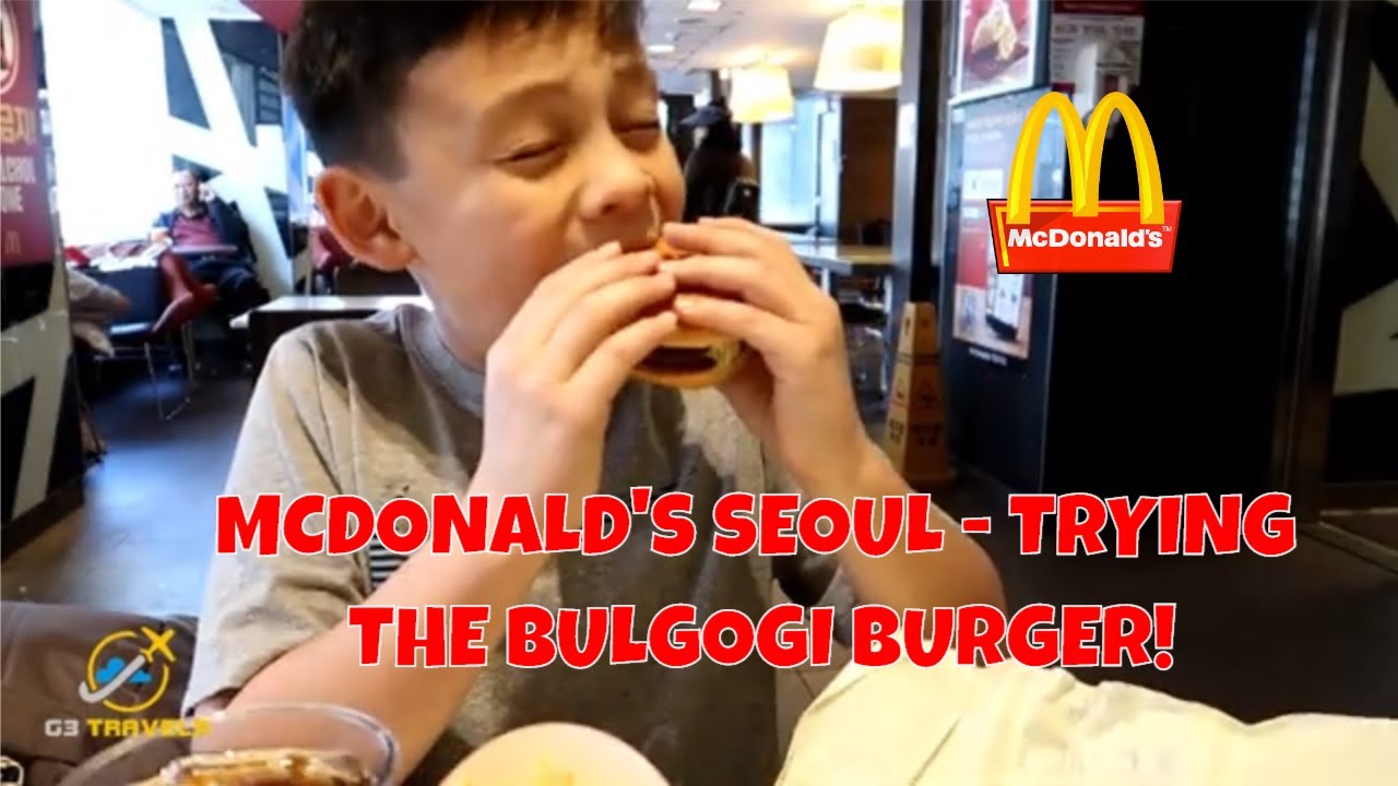 Trying the Bulgogi Burger at McDonald's Seoul