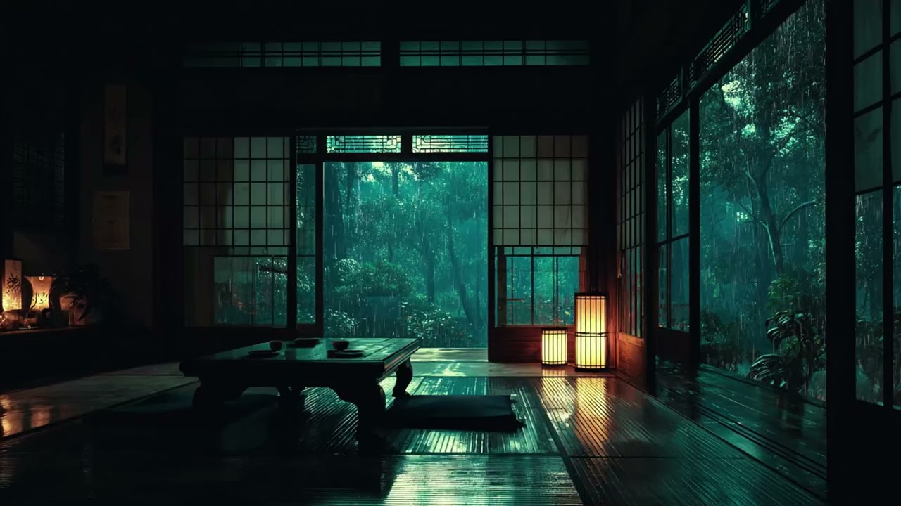 Overthinking Relief Piano Therapy | Quiet Rain Window Sounds for Mental Relaxation