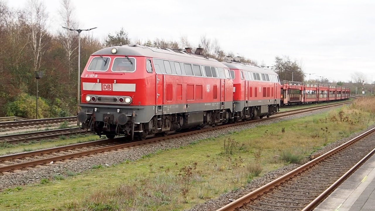 German railway diesel locomotive stronghold, double headed auto trains, class 218, 245, ME26