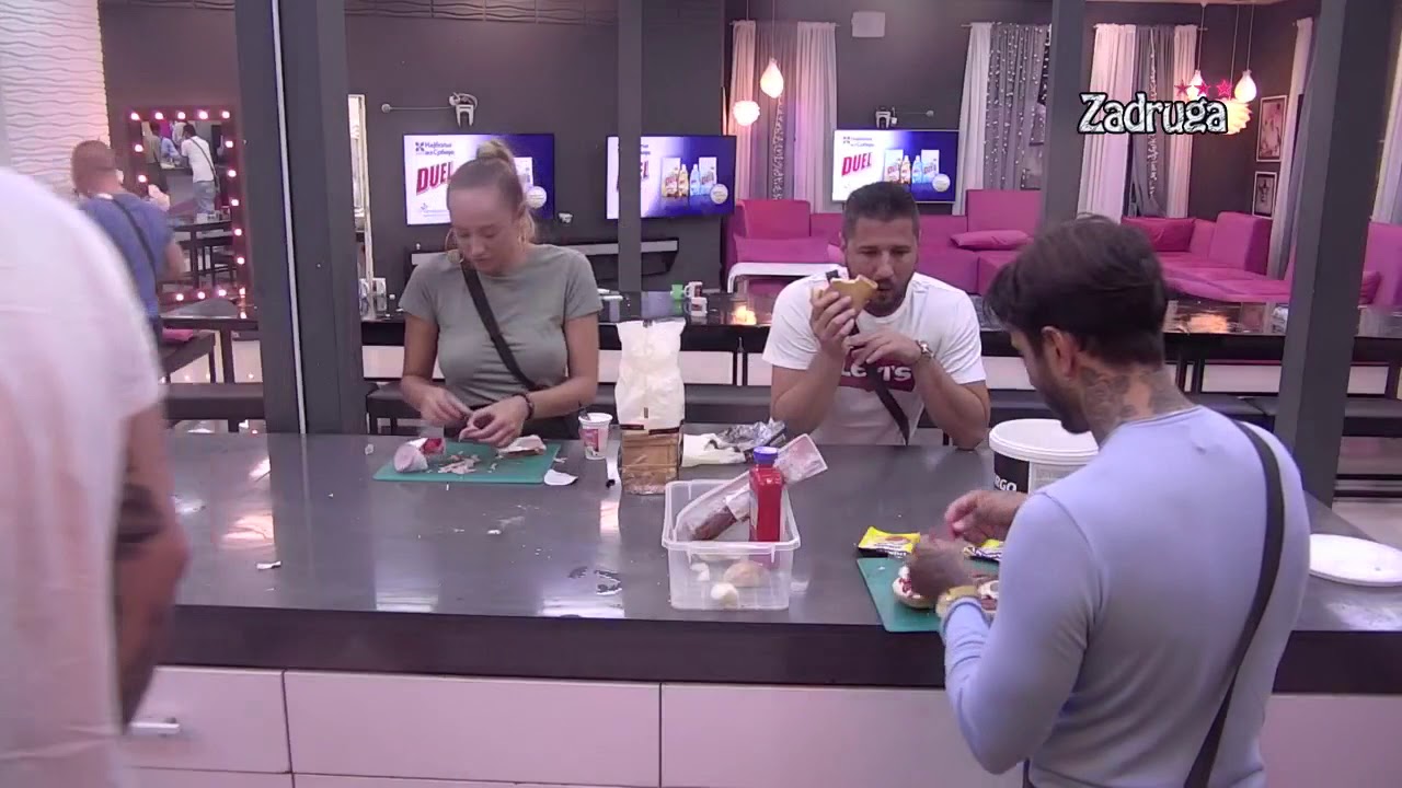 Zadruga 3 - Brendon i Marko imaju problem zbog majoneza i ruku / Luna i Marko večeraju - 14.05.2020.