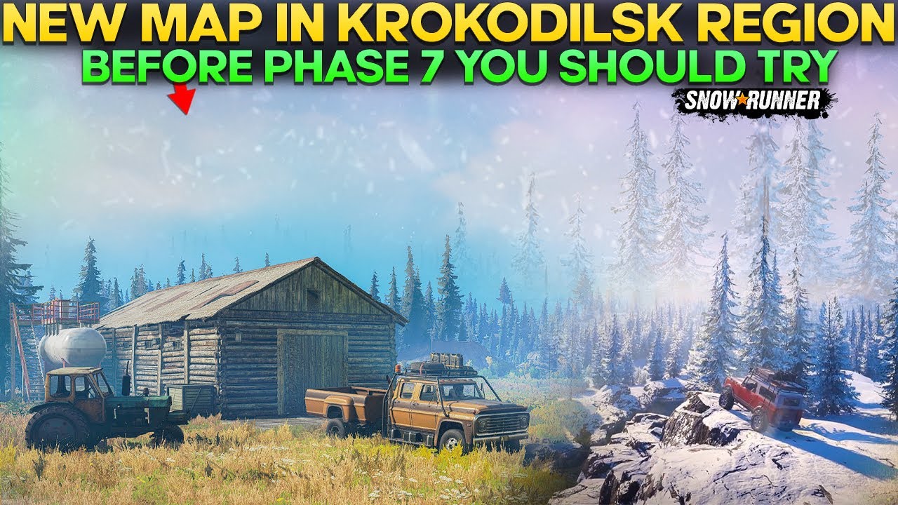 New Huge Map Before Phase 7 in SnowRunner Krokodilsk Region You Should Try