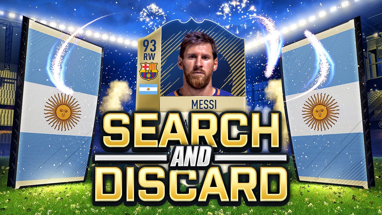 INSANE FIFA 18 WORLD CUP MESSI AND ICON SEARCH & DISCARD!!!