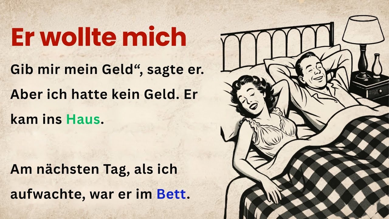 Deutsch lernen mit Geschichte | Einfache Story für A1–A2 Hörverstehen & Wortschatz