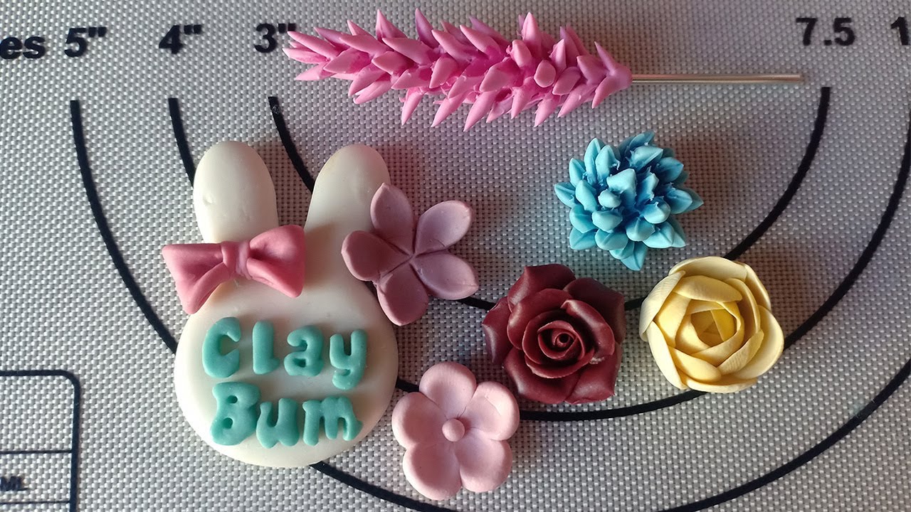 NO MOLDS Easiest Way to Make Flowers using Clay! Detailed Flowers for your Figures and Base│ DIY