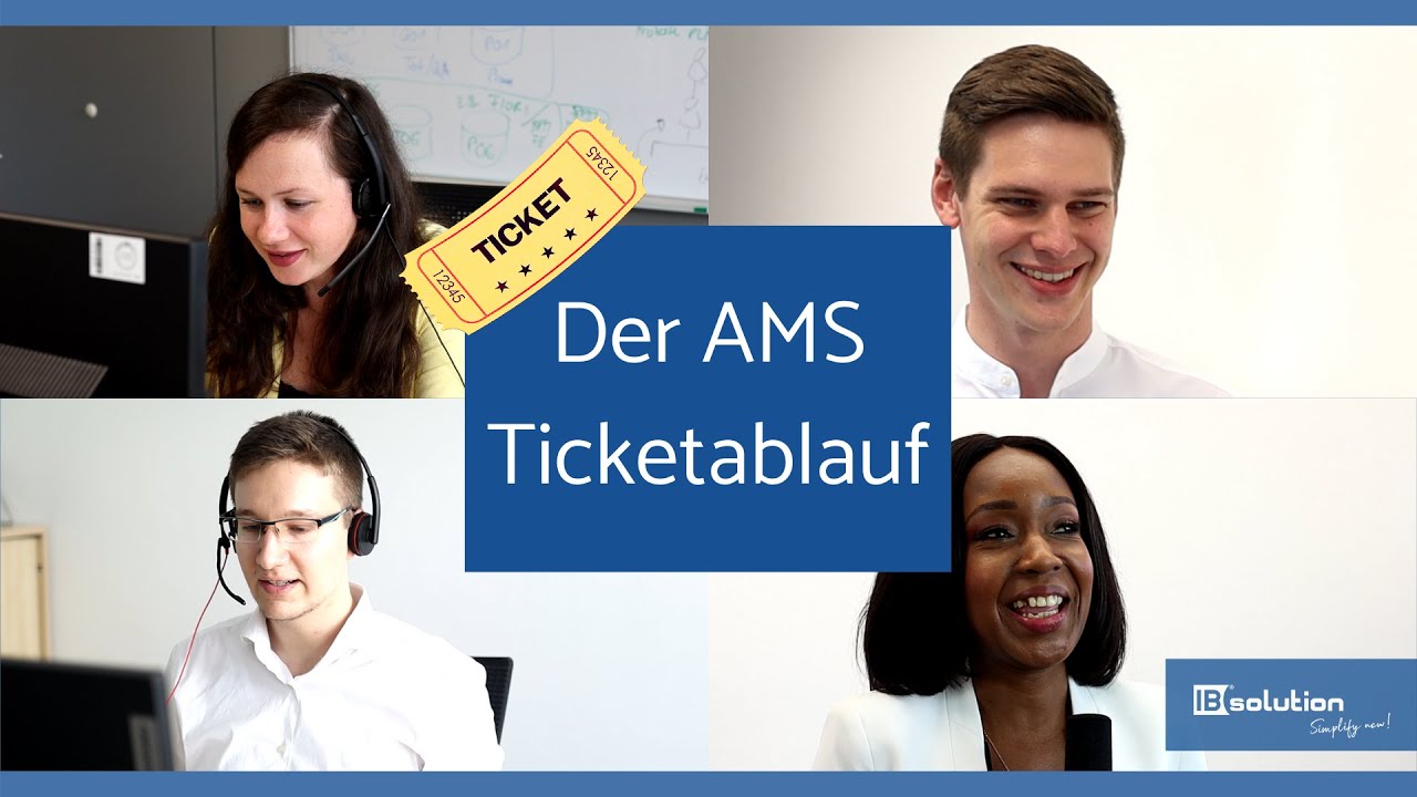 Der Ticketablauf der Application Management Services bei IBsolution