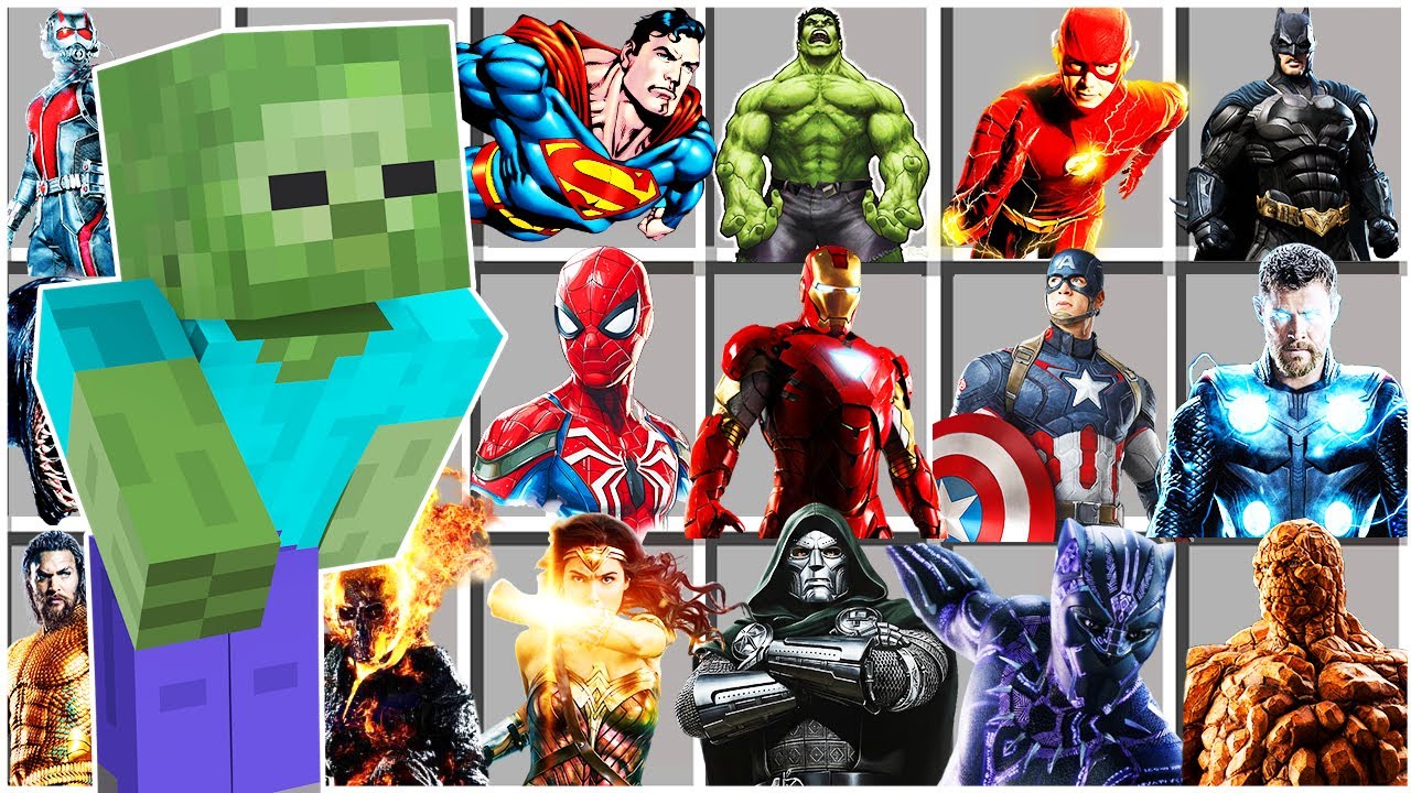 NASIL TÜM SÜPER KAHRAMANLARI YAPTIM VE DÖNÜŞTÜM 😱 - Minecraft