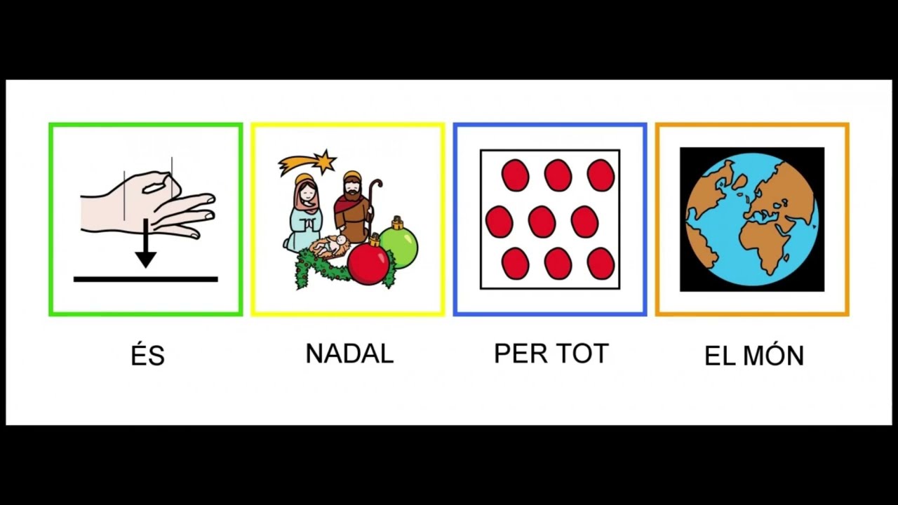 Nadal de colors amb  pictos