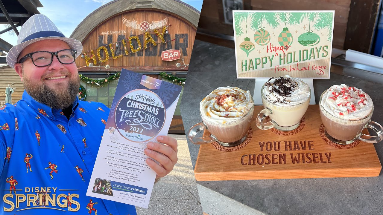 Disney Springs Christmas | Candy Cane Margarita & Jock Lindsey’s Holiday Bar: Walt Disney World