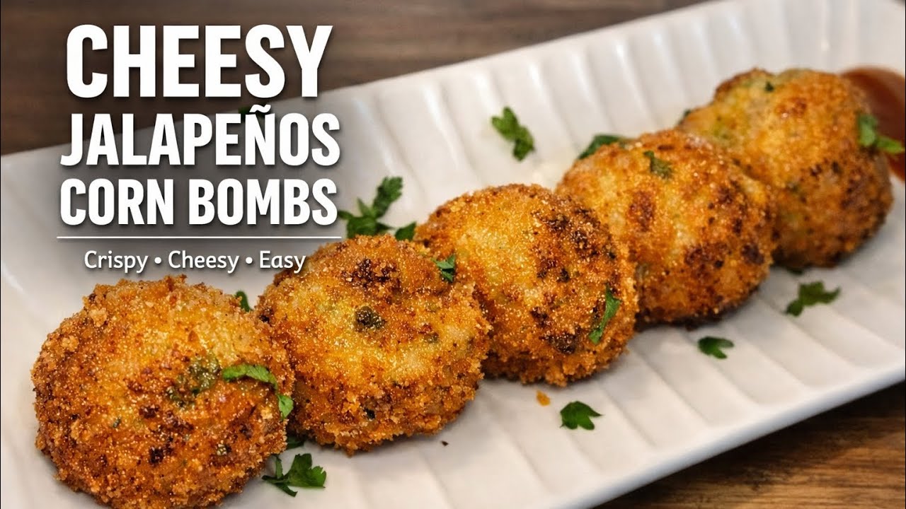 Crispy Cheesy Corn & Jalapeño Poppers | Perfect Iftar Snack 🌙