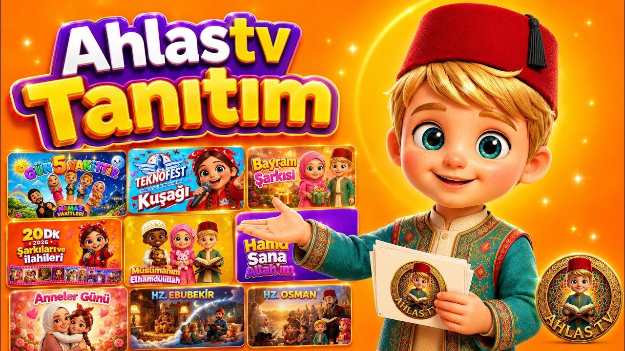 Kanal tanıtım (AHLAS TV) | Çocuk İlahileri | Çocuk Şarkıları | Eğitici Bulmacalar | Sahabe Hayatları