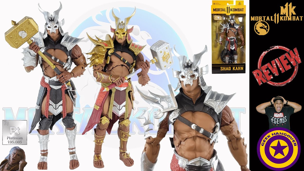 Mcfarlane Toys Mortal Kombat 11 Platinum Shao Kahn Action Figure Unboxing vs Standard Release