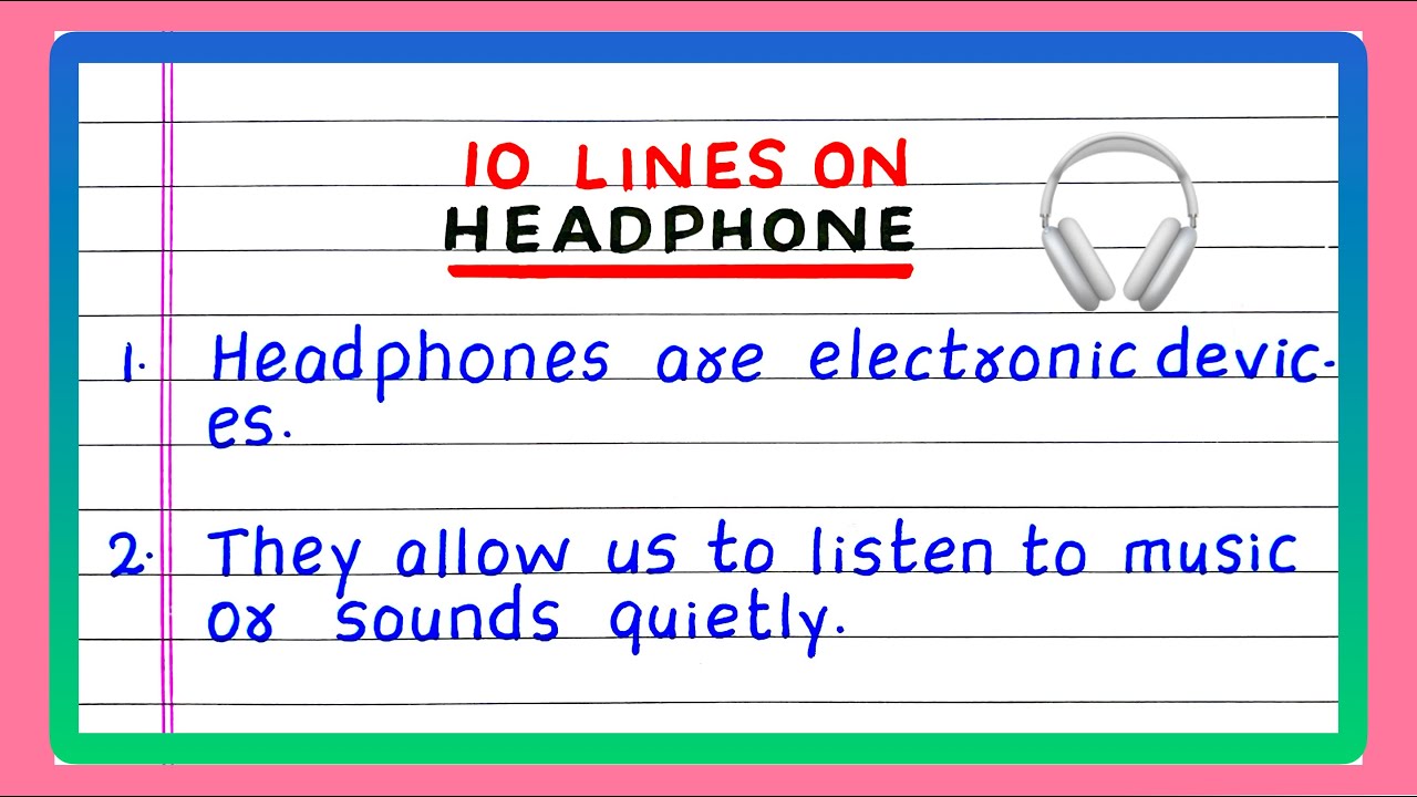 Few Lines about Headphones | 10 Lines on Headphone